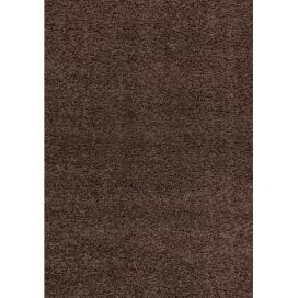 Ayyildiz Kusový koberec Dream Shaggy 4000 – tm. hnědá 60x110 cm ATAN Nábytek