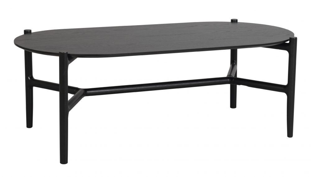 ROWICO Dřevěný konferenční stolek HOLTON černý 130x65 cm - iodesign.cz