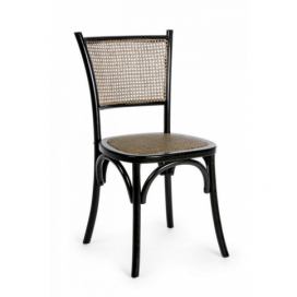 BIZZOTTO Dřevěná jídelní židle CARREL černá