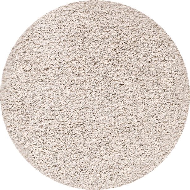Ayyildiz Kruhový koberec Dream Shaggy 4000 – béžová 80x80 (průměr) kruh - ATAN Nábytek