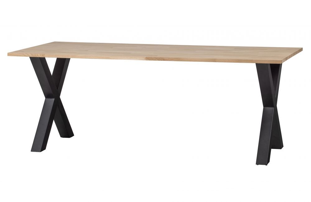 WOOOD Jídelní stůl TABLO dub 220x90 cm nohy X - iodesign.cz