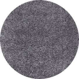 Ayyildiz Kruhový koberec Dream Shaggy 4000 – šedá 80x80 (průměr) kruh ATAN Nábytek