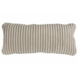 Hoorns Bílý látkový polštář Bearny 30 x 70 cm