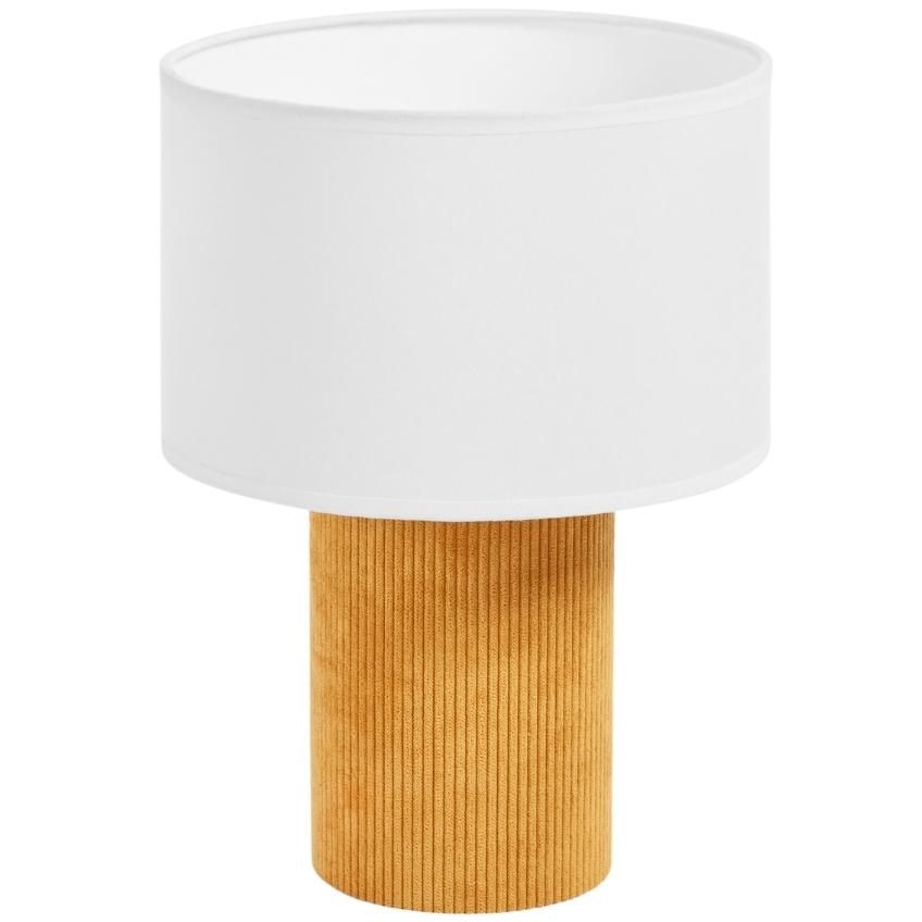 Žlutá látková stolní lampa Kave Home Bianella 29 cm - Designovynabytek.cz