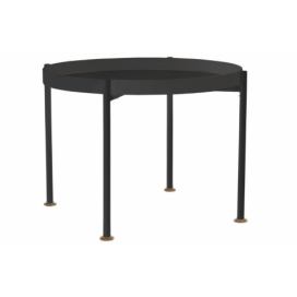 Nordic Design Černý kovový konferenční stolek Nollan 60 cm
