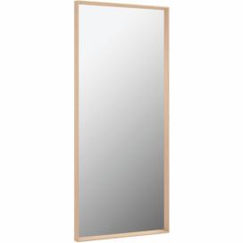 Přírodní dřevěné nástěnné zrcadlo Kave Home Nerina 80 x 180 cm Designovynabytek.cz