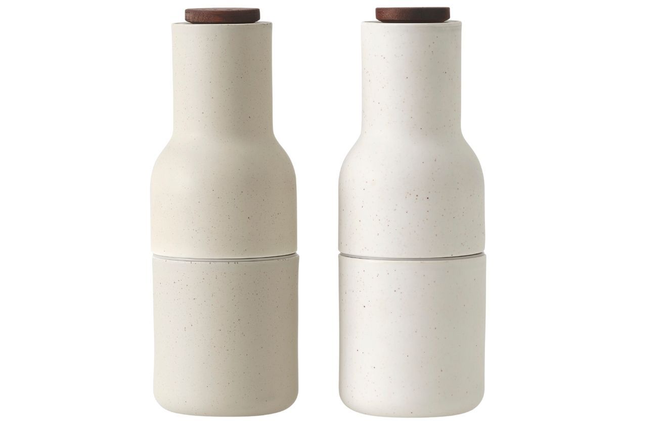Audo CPH Set dvou béžových keramických mlýnků na sůl a pepř AUDO GRINDER 20,5 cm - Designovynabytek.cz