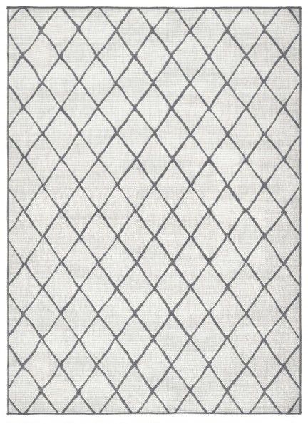 NORTHRUGS - Hanse Home koberce Kusový koberec Twin-Wendeteppiche 103118 grau creme – na ven i na doma - 80x150 cm - Mujkoberec.cz