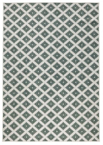 NORTHRUGS - Hanse Home koberce Kusový koberec Twin-Wendeteppiche 103125 grün creme – na ven i na doma - 80x150 cm - Mujkoberec.cz