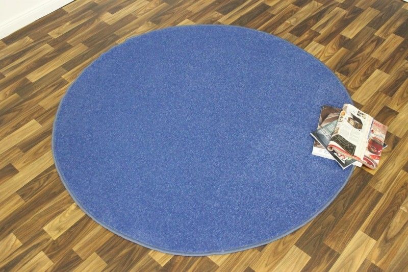 Hanse Home Collection koberce Kusový koberec Nasty 101153 Blau kruh - 133x133 (průměr) kruh cm - Mujkoberec.cz