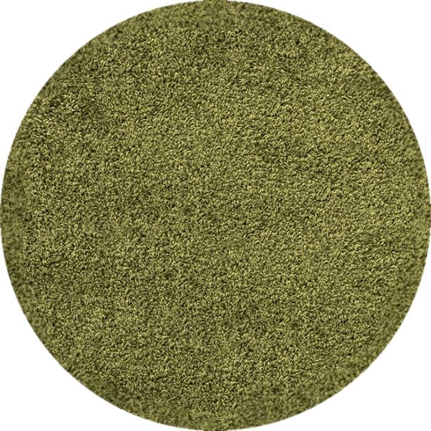 Ayyildiz koberce Kusový koberec Dream Shaggy 4000 Green kruh - 120x120 (průměr) kruh cm - Mujkoberec.cz