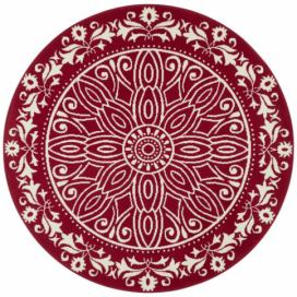 Nouristan - Hanse Home koberce Kruhový koberec Mirkan 104439 Cream/Brown - 160x160 (průměr) kruh cm Mujkoberec.cz