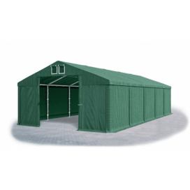 Garážový stan 4x6x2m střecha PVC 560g/m2 boky PVC 500g/m2 konstrukce ZIMA Zelená Zelená Zelené