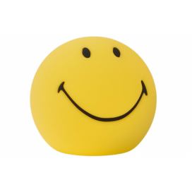 Žlutá plastová LED lampa Mr. Maria Smiley 11 cm