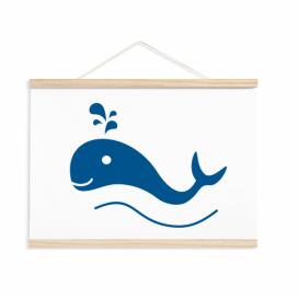 Pieris design Dětský plakát velryba