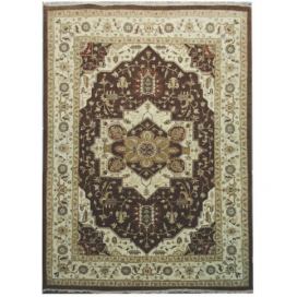 Diamond Carpets koberce Ručně vázaný kusový koberec Diamond DC-SIRAPI Brown/ivory - 180x275 cm Mujkoberec.cz