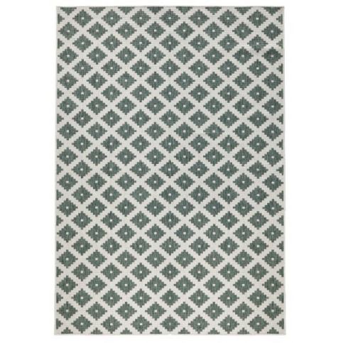 NORTHRUGS - Hanse Home koberce Kusový koberec Twin-Wendeteppiche 103125 grün creme – na ven i na doma - 80x150 cm Mujkoberec.cz