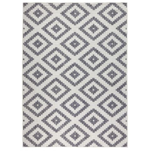NORTHRUGS - Hanse Home koberce Kusový koberec Twin-Wendeteppiche 103132 grau creme – na ven i na doma - 80x150 cm Mujkoberec.cz
