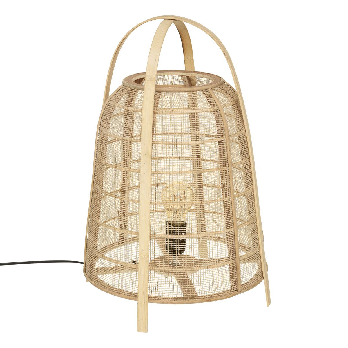 Atmosphera Lampa na noční stolek CARMEN, bambusová, výška 49 cm - EMAKO.CZ s.r.o.