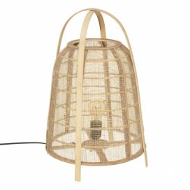 Atmosphera Lampa na noční stolek CARMEN, bambusová, výška 49 cm