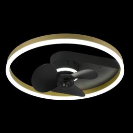 Trio R67083132 LED stropní ventilátor s osvětlením Borgholm 1x30W | 3000lm | 2700-6000K - stmívatelné, dálkové ovládání, nastavitelná teplota světla, časovač, 3 rychlosti, černá