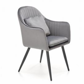 Halmar jídelní židle K464  barva: šedá