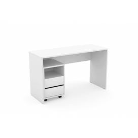 Moderní psací stůl s úložným prostorem Agapi Bílý