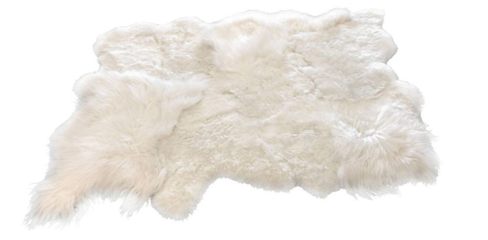 Bílý koberec z ovčí kůže Sheep white - 200*160*12cm J-Line by Jolipa - LaHome - vintage dekorace