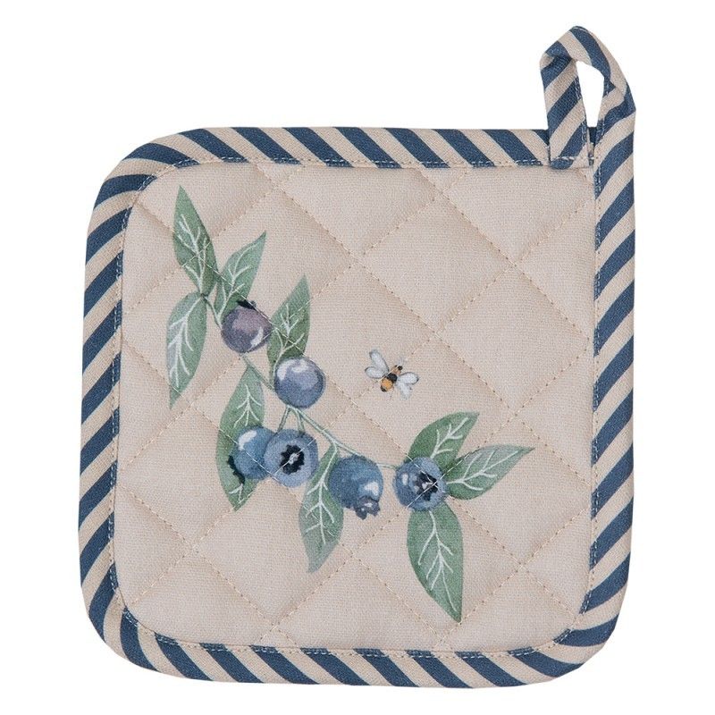 Bavlněná chňapka - podložka Blueberry Fields - 16*16cm Clayre & Eef - LaHome - vintage dekorace