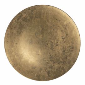 Zlatý plastový talíř / podnos s patinou - Ø 33 cm Clayre & Eef