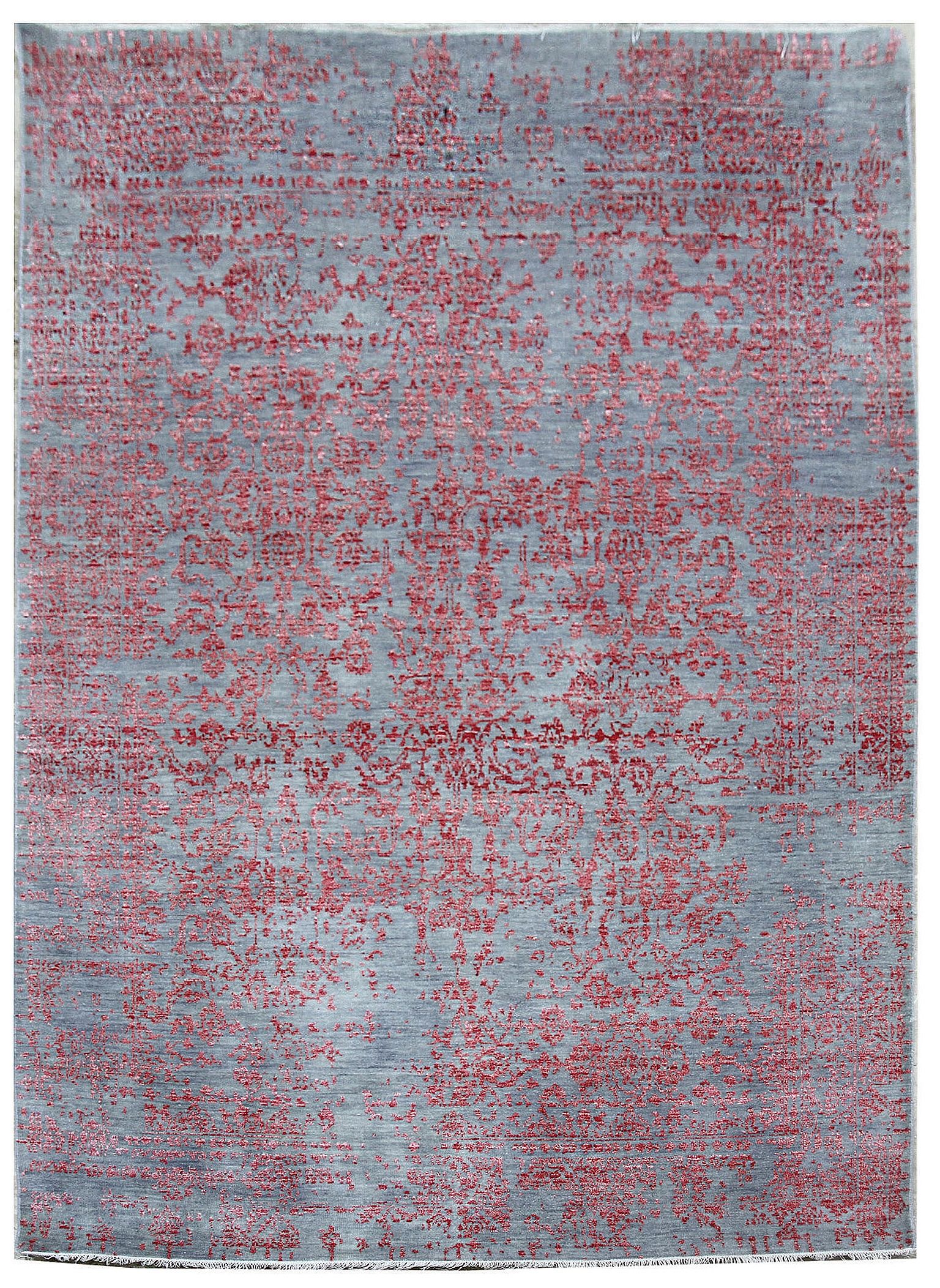 Diamond Carpets koberce Ručně vázaný kusový koberec Diamond DC-JK 1 silver/pink - 180x275 cm - Mujkoberec.cz