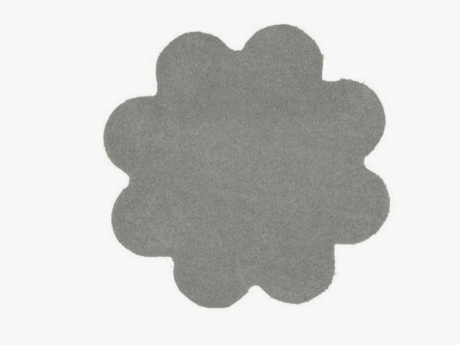 Vopi koberce Kusový koberec Color Shaggy šedý kytka - 120x120 kytka cm - Mujkoberec.cz