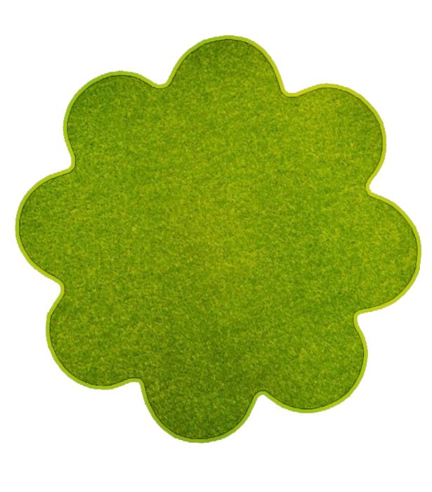 Vopi koberce Kusový koberec Eton zelený květina - 120x120 kytka cm - Mujkoberec.cz