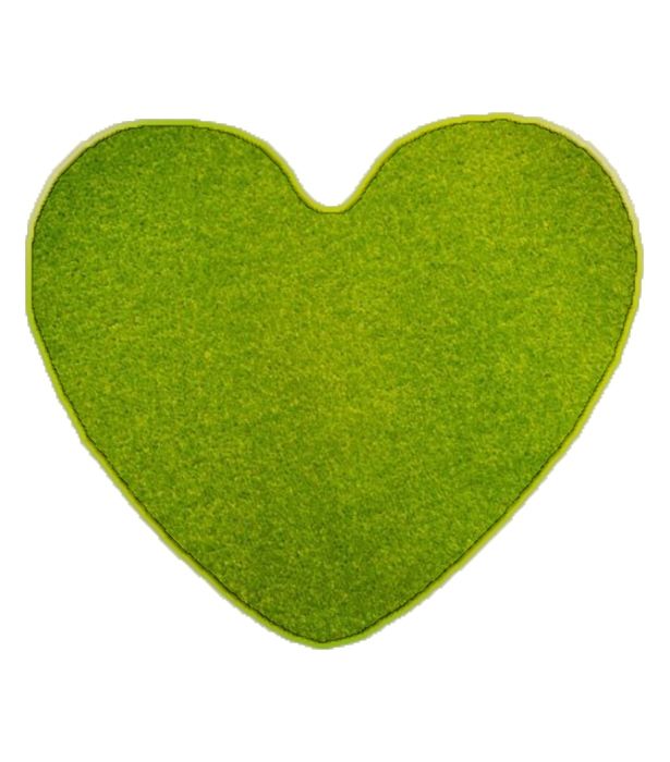 Vopi koberce Kusový koberec Eton zelený srdce - 100x120 srdce cm - Mujkoberec.cz