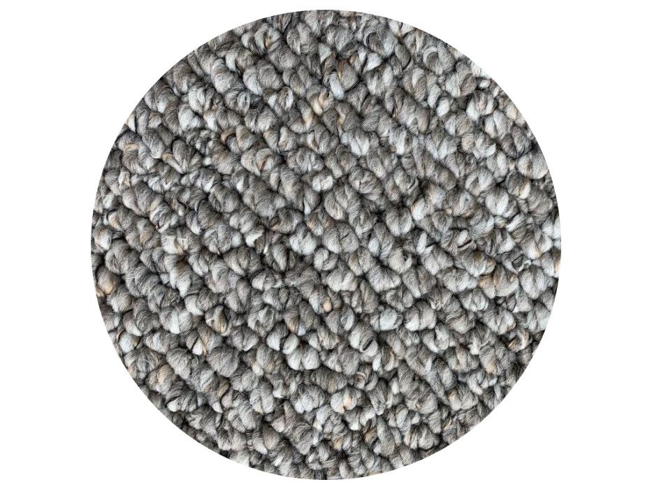 Vopi koberce Kusový koberec Wellington šedý kruh - 57x57 (průměr) kruh cm - Mujkoberec.cz
