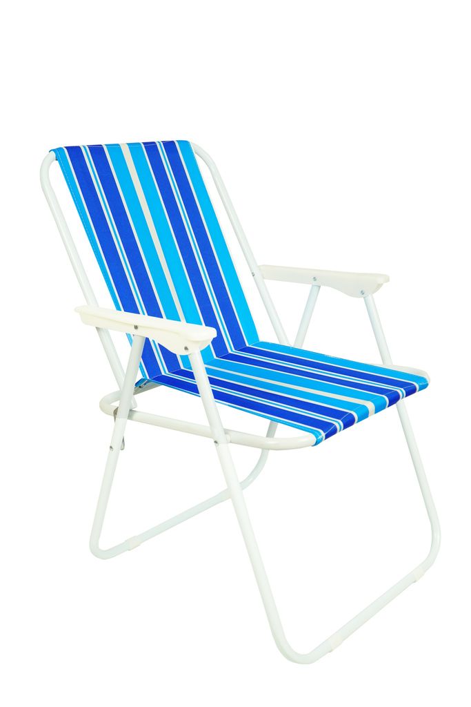 Modré skládací plážové lehátko VIVA - Výprodej Povlečení