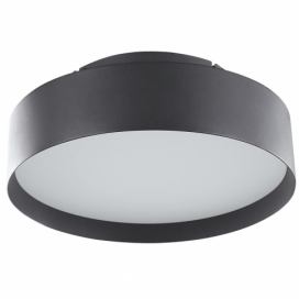 Kovová stropní LED lampa černá MOEI