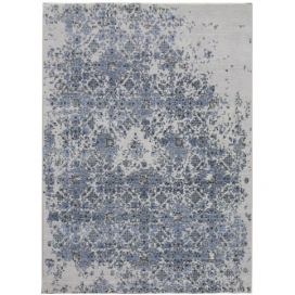 Diamond Carpets koberce Ručně vázaný kusový koberec Diamond DC-JK 3 Silver/blue - 180x275 cm Mujkoberec.cz