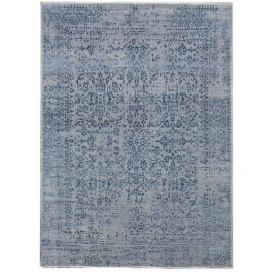 Diamond Carpets koberce Ručně vázaný kusový koberec Diamond DC-JK 1 Silver/blue - 180x275 cm Mujkoberec.cz