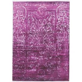 Diamond Carpets koberce Ručně vázaný kusový koberec Diamond DC-JK 2 Purple/silver (overdye) - 180x275 cm Mujkoberec.cz