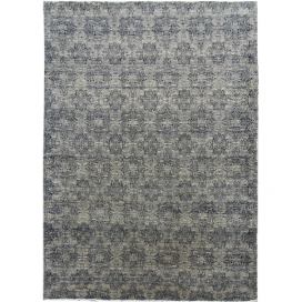 Diamond Carpets koberce Ručně vázaný kusový koberec Diamond DC-JK 1 SILVER/BLACK - 245x305 cm Mujkoberec.cz
