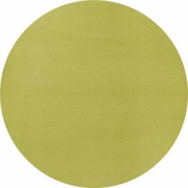 Hanse Home Collection koberce Kusový Koberec Fancy 103009 Grün - zelený kruh - 133x133 (průměr) kruh cm