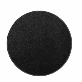 Vopi koberce Kusový koberec Eton černý 78 kruh - 57x57 (průměr) kruh cm