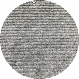 Vopi koberce Kusový koberec Quick step šedý kruh - 57x57 (průměr) kruh cm