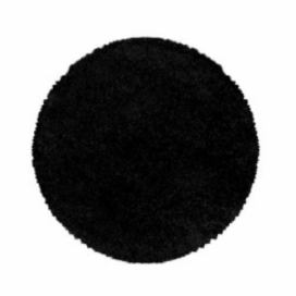 Ayyildiz koberce Kusový koberec Sydney Shaggy 3000 black kruh - 80x80 (průměr) kruh cm Mujkoberec.cz