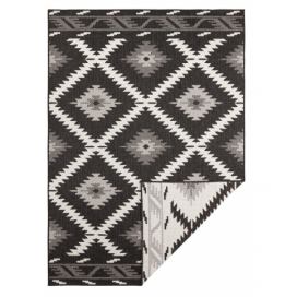 NORTHRUGS - Hanse Home koberce Kusový koberec Twin Supreme 103429 Malibu black creme – na ven i na doma - 80x150 cm Mujkoberec.cz
