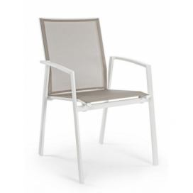 BIZZOTTO Zahradní židle CRUISE s područkami bílá