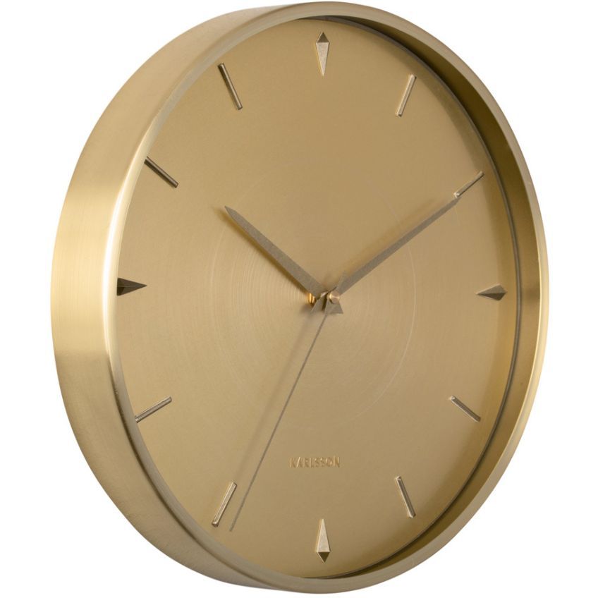 Time for home Zlaté kovové nástěnné hodiny Liopé 30 cm - Designovynabytek.cz