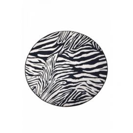 Conceptum Hypnose Kulatý koberec Zebra 140 cm bílý/černý Houseland.cz