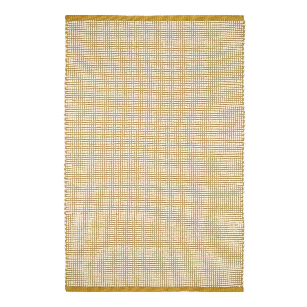 Žlutý koberec s podílem vlny 200x140 cm Bergen - Nattiot - Bonami.cz